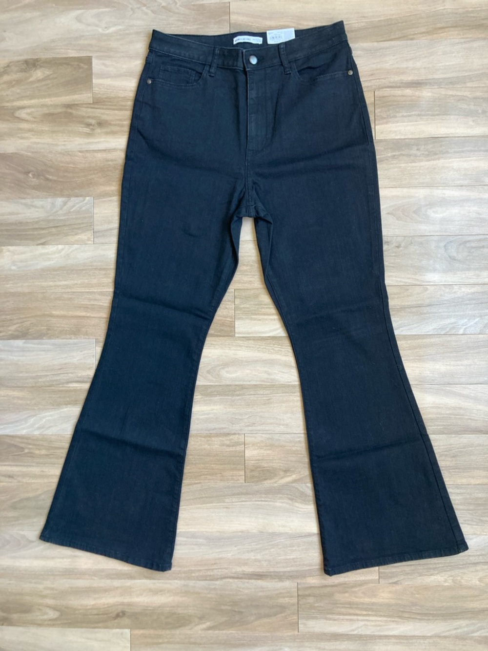 Elizabeth & James flare jean high rise high waist flare black jean size 14 - 32